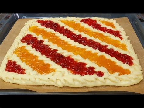 Слоеный пирог с джемом рецепт