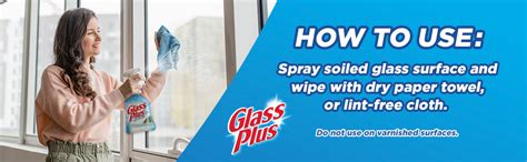 Glass Plus Glass Cleaner 32 Fl Oz Bottle Multi Surface Glass Cleaner Pack Of 2