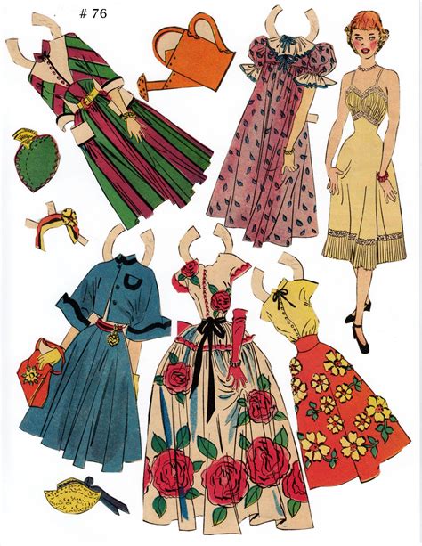 No Name Paper Doll Paper Dolls Clothing Paper