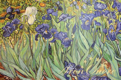 Репродукция картины Винсента ван Гога «Ирисы» роспись