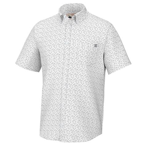 Huk Kona Button Down Short Sleeve Shirts Melton Tackle