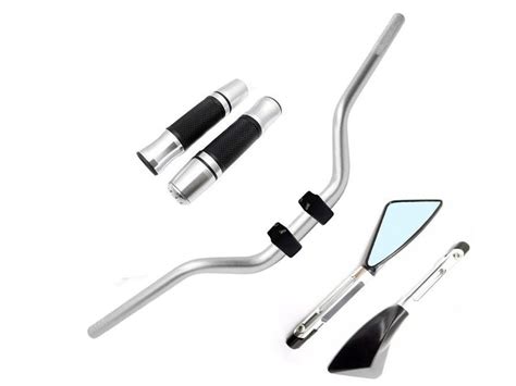 Kit Guid O Naked Manopla Fechada Retrovisor Tm Yamaha Factor Fazer Ubs Stark Race