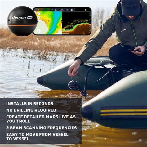 Deeper Pro Smart Sonar Gps Portable Wireless Wi Fi Fish Finder For