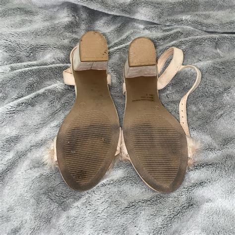 The Cutest Chunky Heels Made Of A Baby Pink Nude Depop