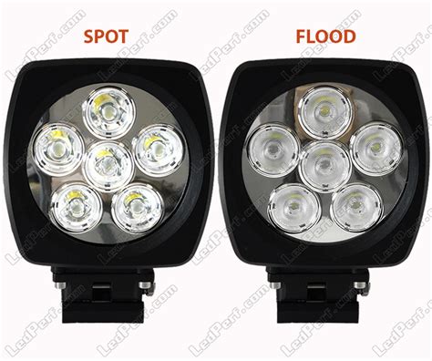 Phare additionnel LED Carré 60W CREE pour 4X4 Quad et SSV