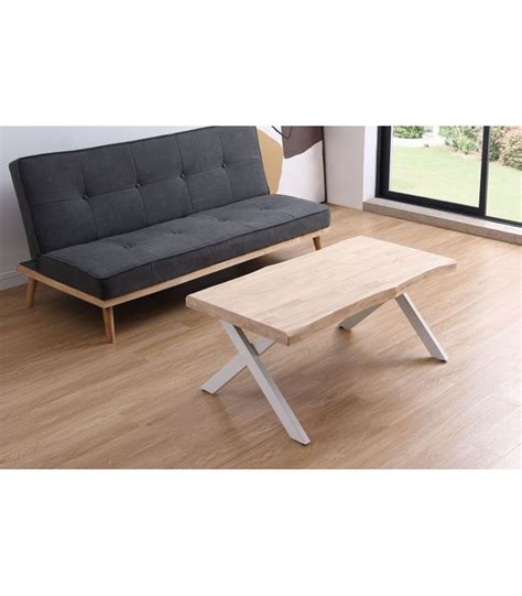 Mesa Centro Elevable Xena Tapa Forma R Nordish Blanco Factormueble