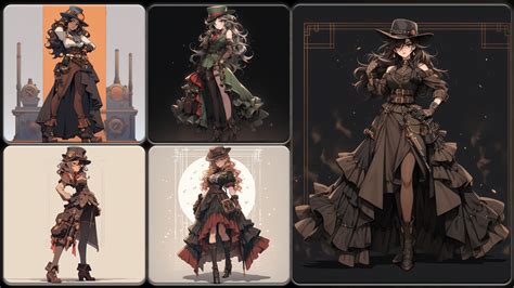 Victorian Steampunk Anime Girl