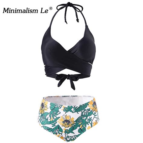 Minimalism Le Sexy High Waist Bikinis Swimsuit New Swimsuit Women