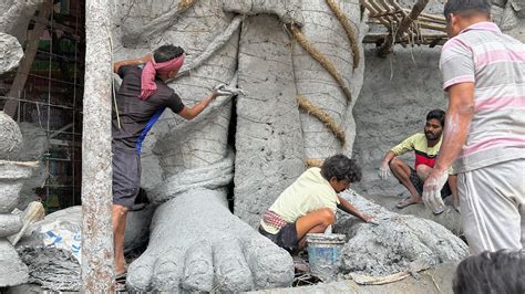 India S Biggest Khairatabad Ganesh Padalu Making Khairatabad Ganesh