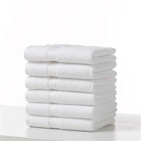 Wholesale 16 X 28 White Hand Towels 100 Combed Cotton