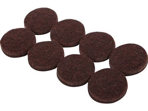 34 Inch Heavy Duty Self Adhesive Felt Furniture Pads 20 Pack Brown