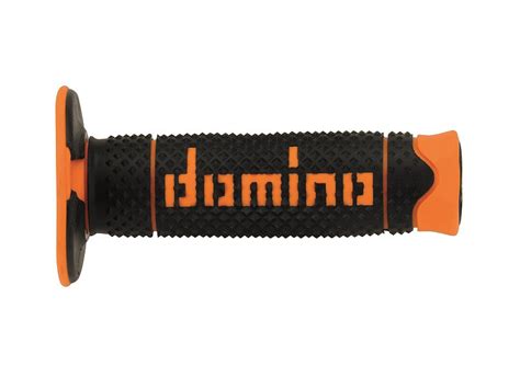 Domino DSH (Domino Soft Hand) двухцветные грипсы Black/orang (Italy ...