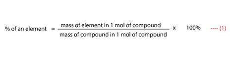 Mass Percent Composition Formula