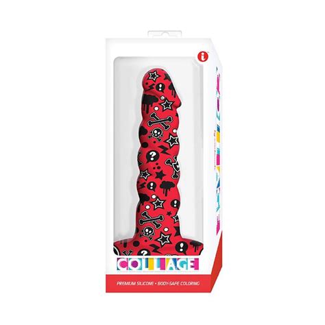 Collage Goth Girl Twisted Silicone Dildo Portal Of Passion