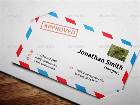 Envelope Style Business Card 33 Print Templates Graphicriver