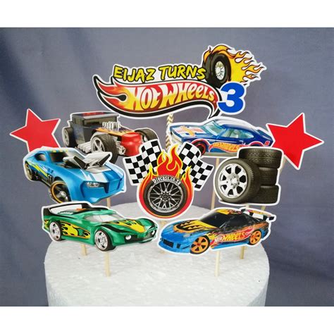 Cake Topper Hot Wheels For Cake Decoration Shopee Malaysia