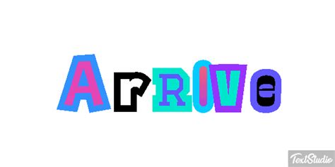 Arrive Word Animated  Logo Designs