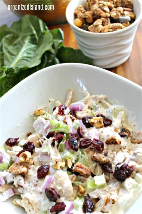 Lightened Up Chicken Salad Organized Island
