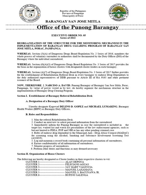 Eo 5 Referral Desk Pdf Justice Crime And Violence