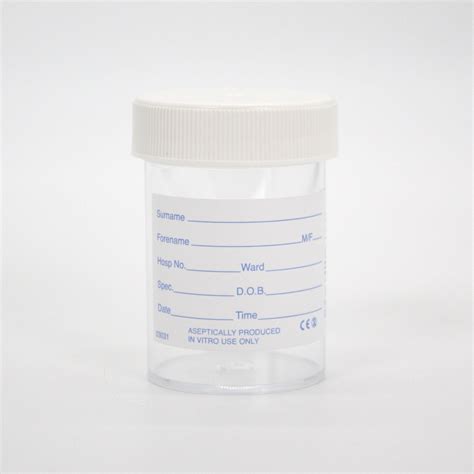 Sputum Pots (White Lid - Not to be used for Semen/Andrology testing