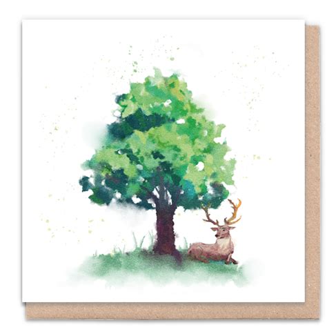 Deer Naked X6 1 Tree Cards Wholesale
