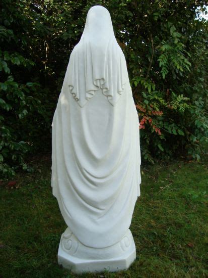 Virgin Mary 85cm Marble Resin Garden Statue