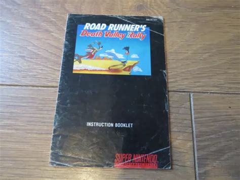 Road Runners Death Valley Rally Super Nintendo Snes Manual Ntsc