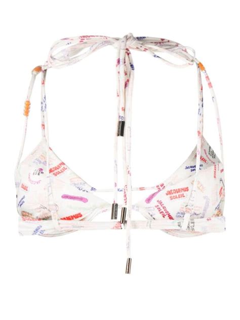 Jacquemus Le Haut De Maillot Barco Bikini Top White Editorialist
