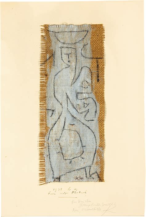 At Auction Paul Klee Paul Klee Frau Mit Fürtuch