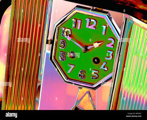 Art Deco clock, circa 1930 Stock Photo - Alamy