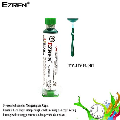 Jual Ezren EZ 0436 Cat PCB Pasta Pelapis UV Curable Solder Mask UVH