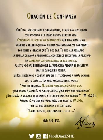 Oración de confianza Oraciones Oraciones poderosas Oracion a dios padre