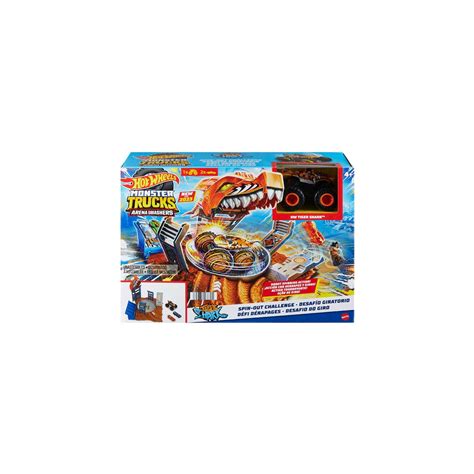HOT WHEELS MONSTER TRUCKS TIGER SHARK SPIN OUT Geoffries