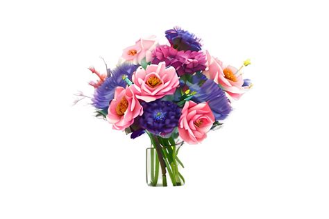 Watercolor Flower Bouquet Graphic By Fstock · Creative Fabrica