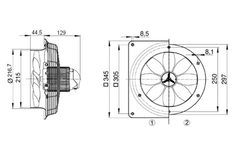 Axial Wall Fan EZQ 20 4 E MAICO