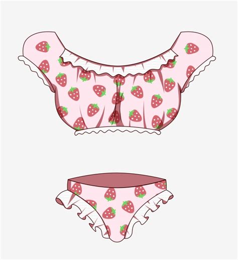 Pink Strawberry PNG Transparent Pink Strawberry Pattern Should Be Swimsuit Bikini Cute PNG