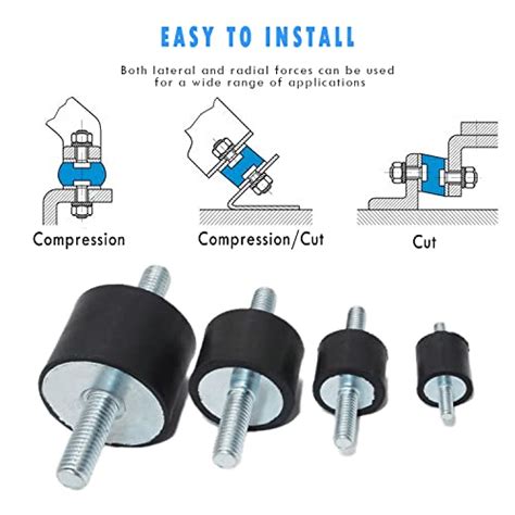 M Rubber Studs Shock Absorber Anti Vibration Isolator Mounts Rubber