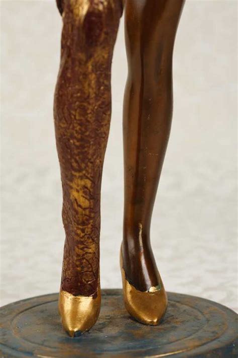 Bronze Sexy Lady Erotic Nude Figurine Statue