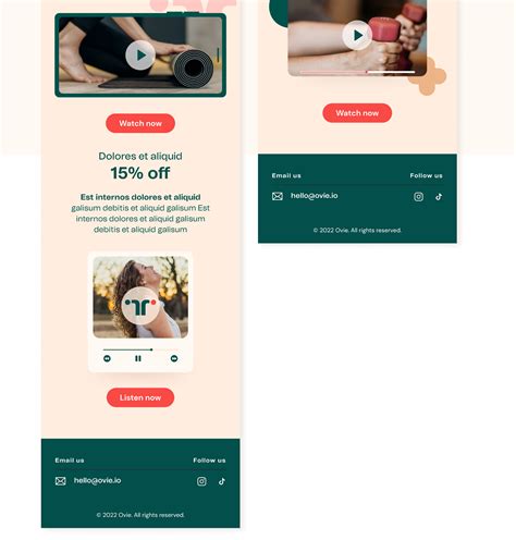 Minimalist Email Design On Behance