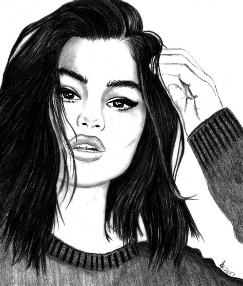 Selena Gomez Cartoon Drawing At Explore Collection Of Selena Gomez Cartoon