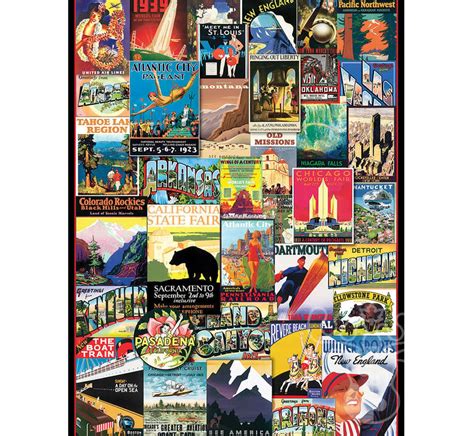 Eurographics Travel Usa Vintage Posters Puzzle Pcs Puzzles Canada