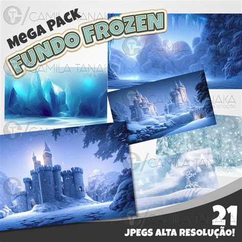 Kit Digital Png Fundo Frozen Pague 1 Leve 3 Elo7
