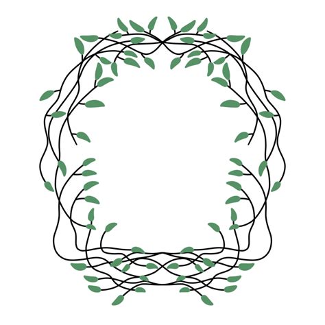 Leaf Batik Ornament Frame 22173643 Png