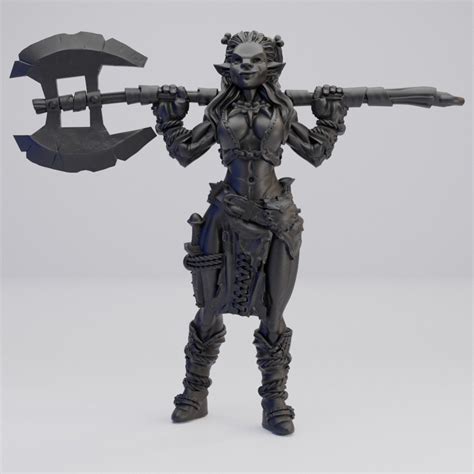 Hot Goblin 大斧バーバリアン ファーボルグ ミニチュア ホットゴブリン