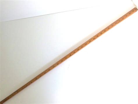 Vintage Wood Square Yardstick Walking Stick Etsy
