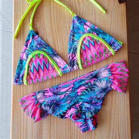 Traje De Ba O Triangulo Rosado Talla L Bikini Somos Coquetas