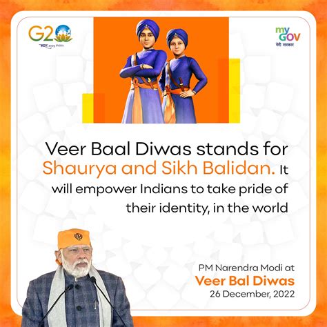 Mygovindia On Twitter Highlights Of Pm Narendramodis Address At Veer Baal Diwas Programme