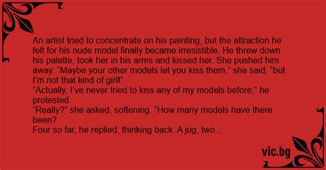 An Artist Tried To Concentrate On His Painting But The Attraction He Felt For His Nude Model