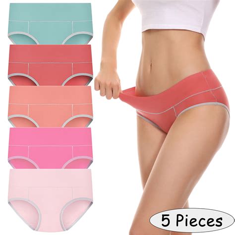 DondPO Plus Size Lingerie Womens Underwear 5 Pieces Underpants