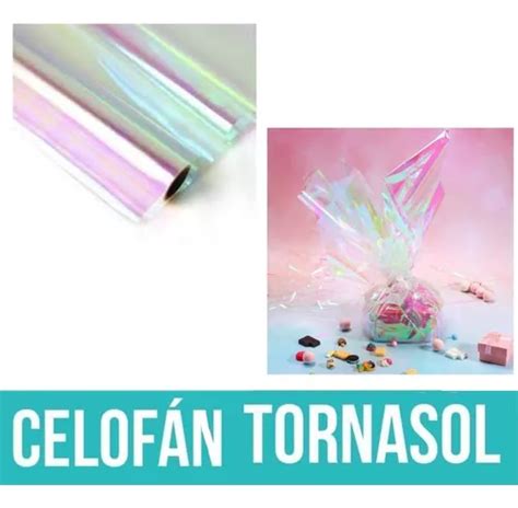 Papel Celofan Transparente Tornasol Arreglos Personalizados MercadoLibre